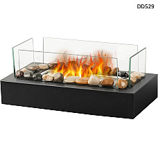 Επιτραπέζιο τζάκι βιοαιθανόλης με διακοσμητικές πέτρες - DD529